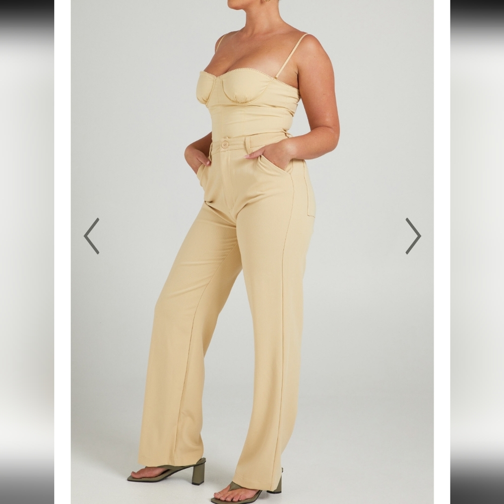We Wore What Danielle Bernstein  Corset  Ruched Bra Top w/Adjustable Straps NWT